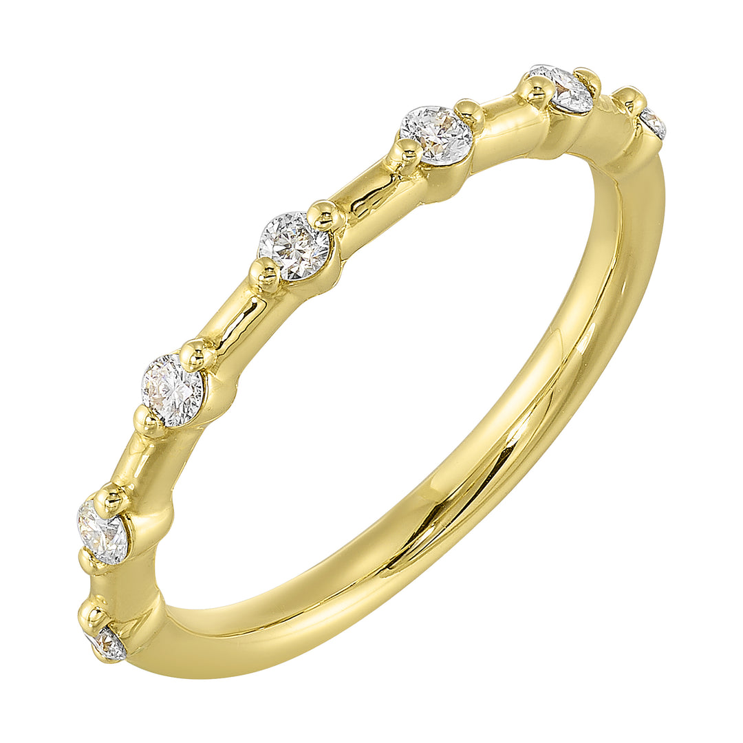 14Kt Yellow Gold Diamond 1/5Ctw Ring