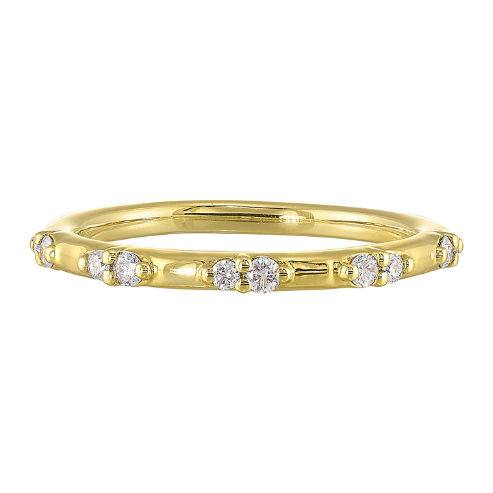 14Kt Yellow Gold Diamond 1/7Ctw Ring
