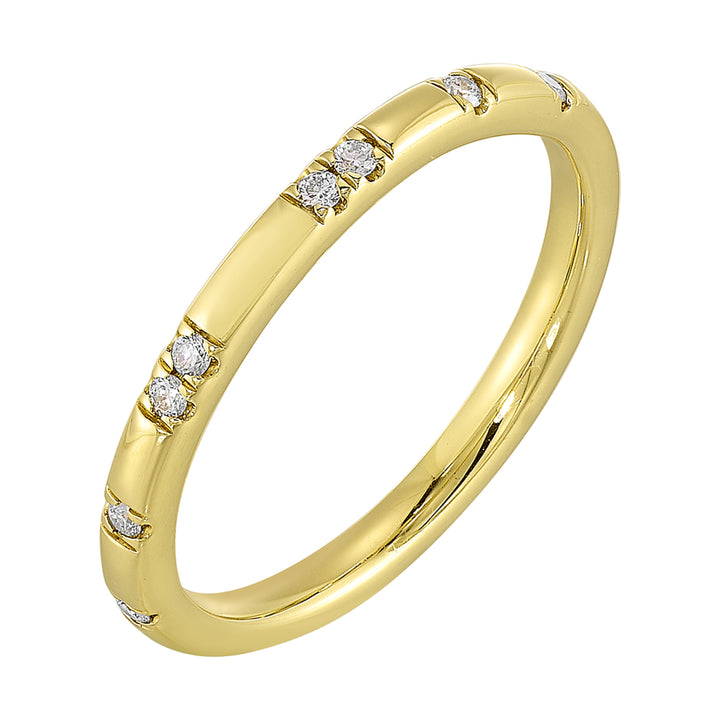 14Kt Yellow Gold Diamond 1/12Ctw Ring