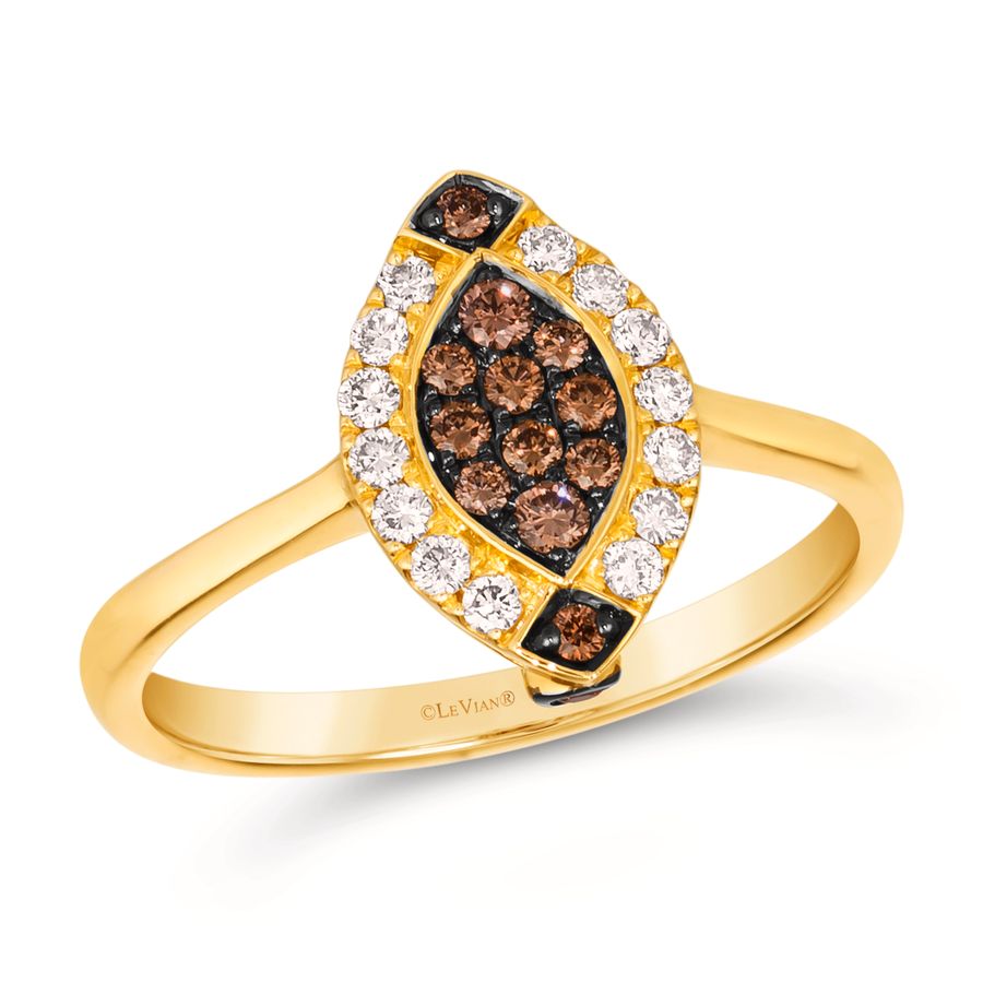 14K YELLOW GOLD DIAMOND  RING