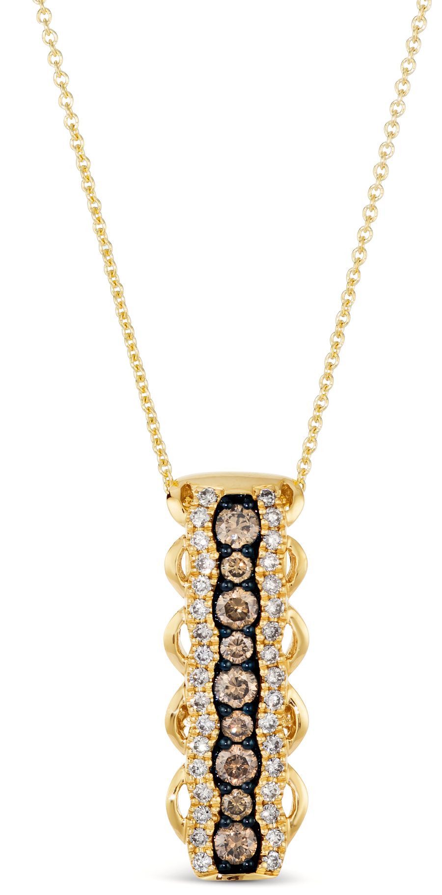 14K YELLOW GOLD DIAMOND  PENDANT
