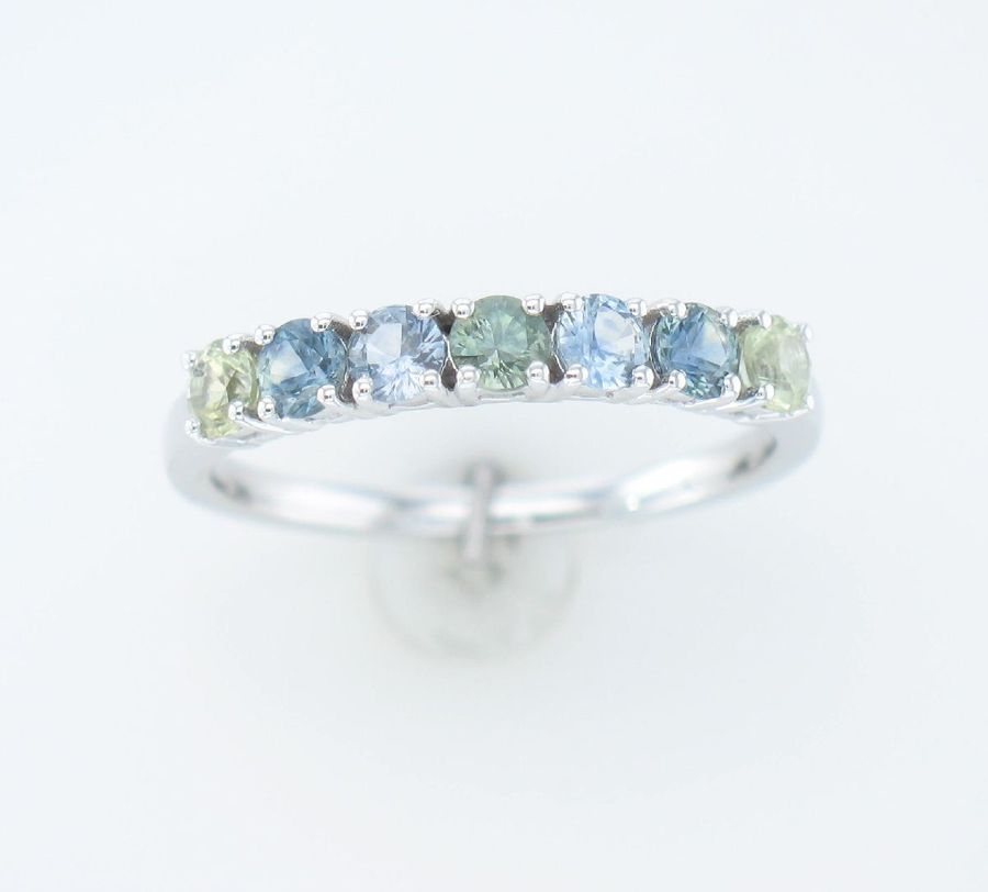 14K WHITE GOLD MONTANA SAPPHIRE RING