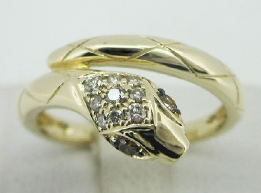 14K YELLOW GOLD DIAMOND  RING