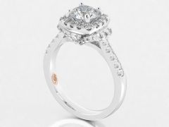 14k White Gold Engagement Ring RG54791-RO-Y