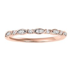 10KP Diamond Mixable Ring 1/12 ctw
