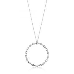 CHAIN CIRCLE PENDANT NECKLACE N004-01H