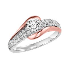 14K Diamond Engagement Ring 3/8 ctw WB6005E