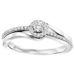 14K Diamond Engagement Ring 1/4 ctw Complete WB6105E