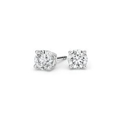 1ct Total Weight Diamond Stud Earrings in 14kt White Gold