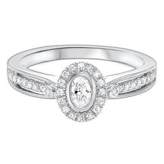 14k White Gold Engagement Ring RG10229-4WC