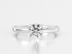 1ct Diamond Solitaire Ring in 14kt White Gold